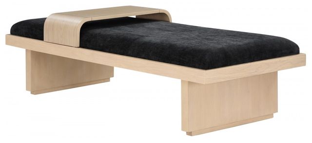 Meridian Furniture Arlington Black/Natural Bench-0