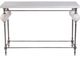 Butler Specialty Company Amadeo White Stone Top Console Table with Silver Metal Base-1