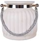 A & B Home Lula White Frosted Vase-0
