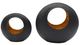A & B Home Barker 2-Piece Black Spherical Bowl Set-2