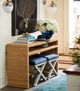 Universal Explore Home™ Escape-Coastal Living Home Long Key Brown Console Table-1
