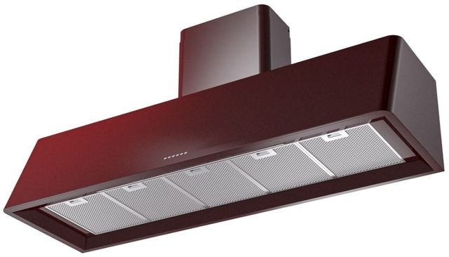 Ilve® Nostalgie II Series 60" Burgundy Wall Mounted Range Hood-1