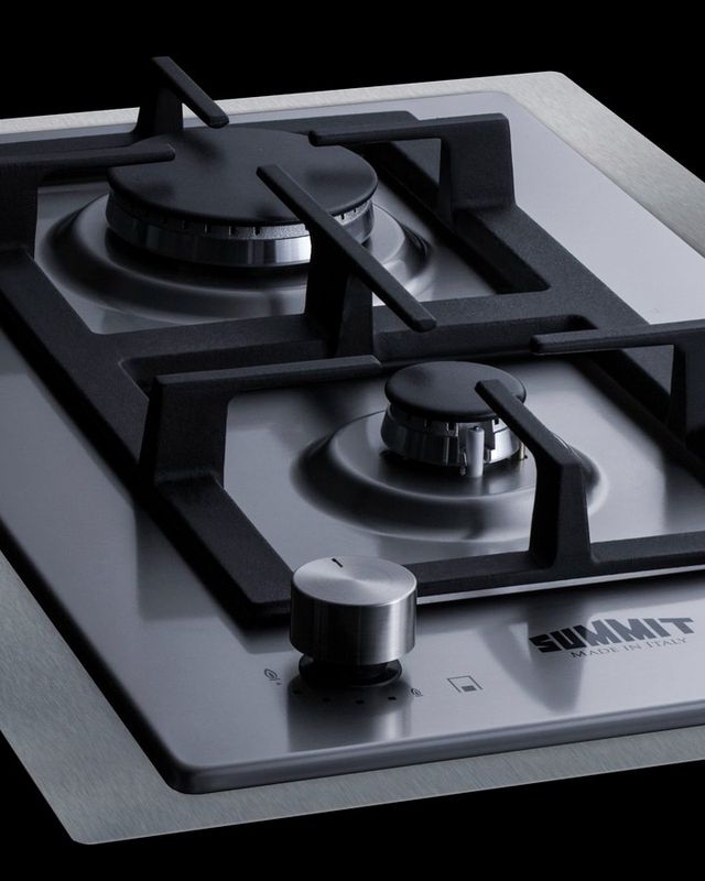 Summit® 15" Stainless Steel Liquid Propane Cooktop-2