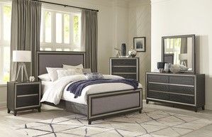 Mazin Furniture Grant Gray Queen Bed-2