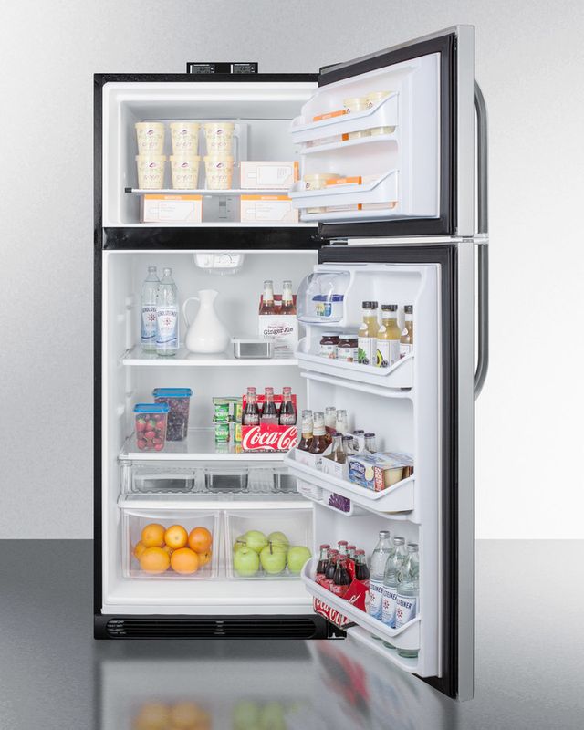 Summit® 20.4 Cu. Ft. Stainless Steel Top Freezer Refrigerator-3