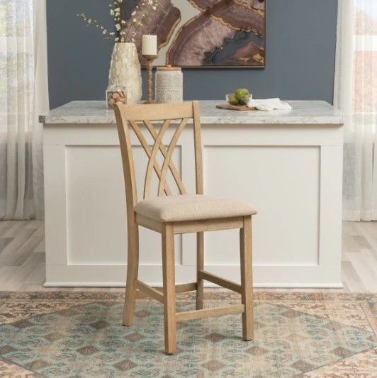Powell® Starla 2-Piece Natural Counter Stool Set-2
