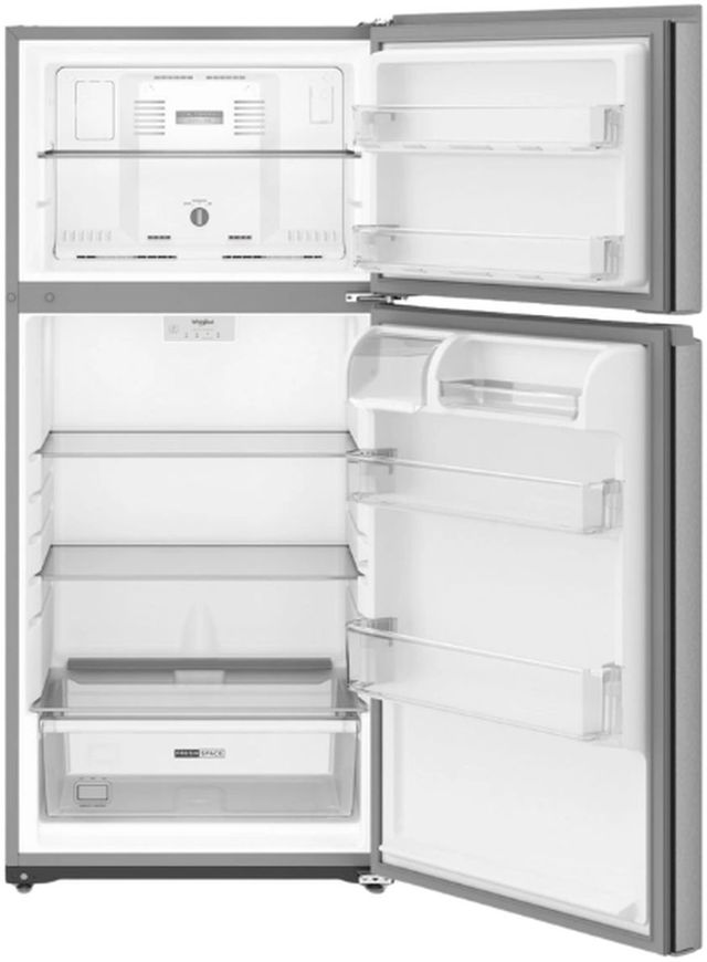 Whirlpool® 28" 14.3 Cu. Ft. Fingerprint Resistant Stainless Steel Top Freezer Refrigerator with Total Coverage Cooling-1