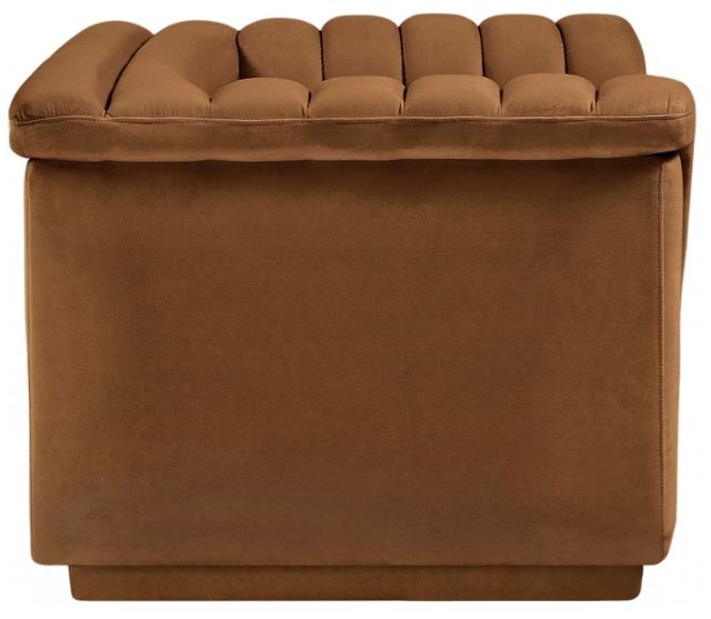 Meridian Furniture Cascade Saddle Velvet Fabric Chair-2