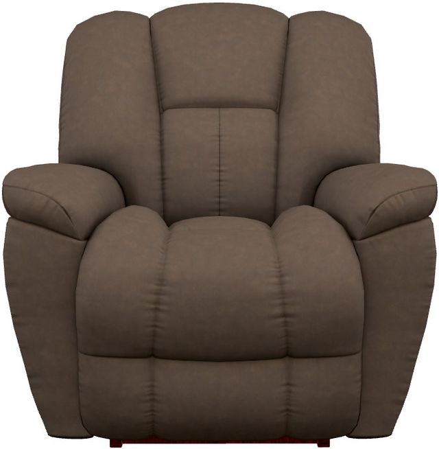 La-Z-Boy® Maverick Mahogany Power Rocking Recliner with Headrest-1
