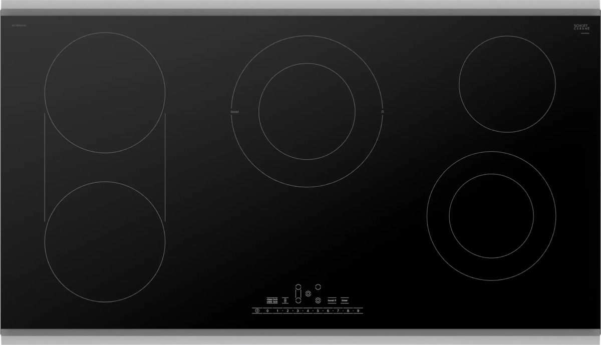 Bosch 800 Series 36 Black Stainless Steel Electric Cooktop Master Appliance Monmouth OR