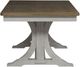 Liberty Furniture Farmhouse Reimagined 7-Piece Antique White/Chestnut Optional Trestle Dining Table Set-3