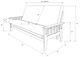 Kodiak Furniture Tucson Rustic Walnut Queen Futon Frame-2