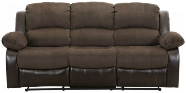 Homelegance® Cranley Chocolate Manual Double Reclining Sofa-2