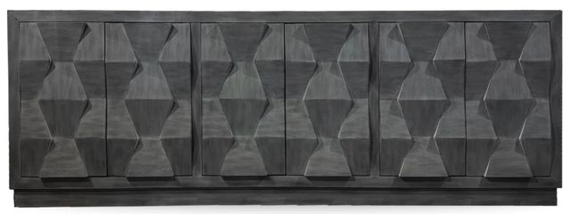 Parker House® Cortina Black Tea Peninsula Desk Console-0