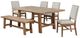 Coaster® Middleton 6-Piece Beige/Natural Extension Leaf Dining Set-0