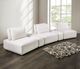 Furniture of America® Stavanger White Curved 3-Seater-1