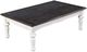 Sunny Designs™ European Cottage Weathered Brown Coffee Table with Antique White Base-0