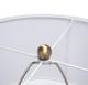 A & B Home Gold/White Geode Shaped Table Lamp with Drum Shade-4