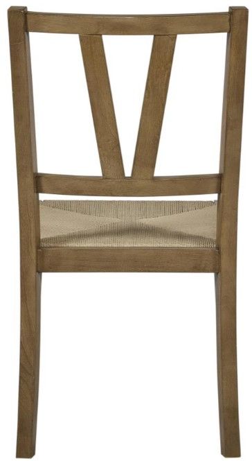 Bernards Tarrington Almond Slat Back Side Chair with Cushion-4