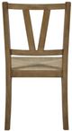 Bernards Tarrington Almond Slat Back Side Chair with Cushion-4