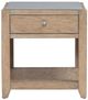 Liberty Furniture Millstone Gray End Table with Nutmeg Base-2