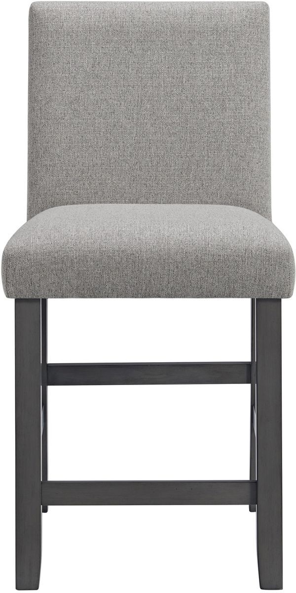 Elements International Seneca Gray Counter Side Chair-1