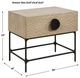 Uttermost® Lunar Wood Side Table with Black Legs-2