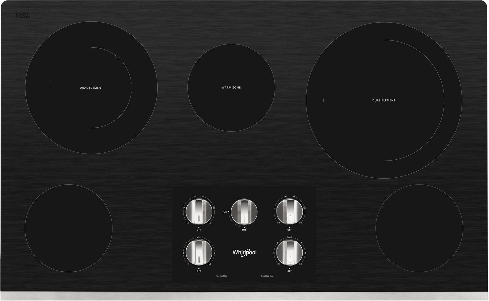 Whirlpool® 36" Stainless Steel Electric Cooktop