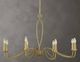 Uttermost® Corella Textured Soft Gold 8 Light Chandelier-1