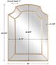 Uttermost® Francoli Antique Gold Leaf Arch Mirror-2