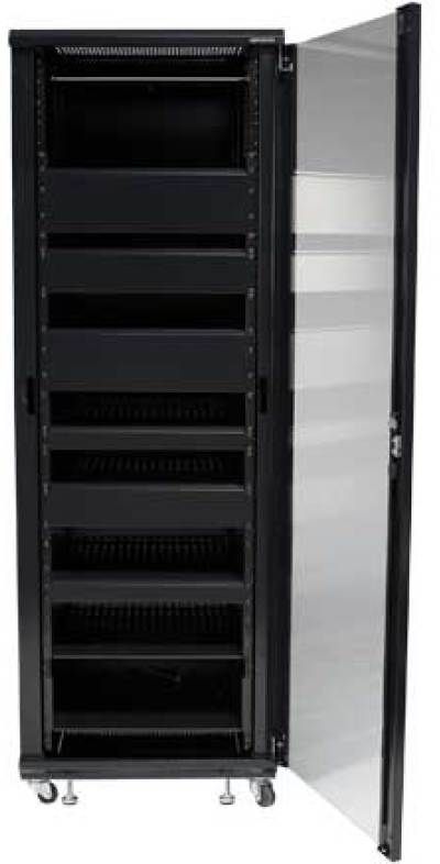 Sanus® Component Series Black 36U Component Rack-2