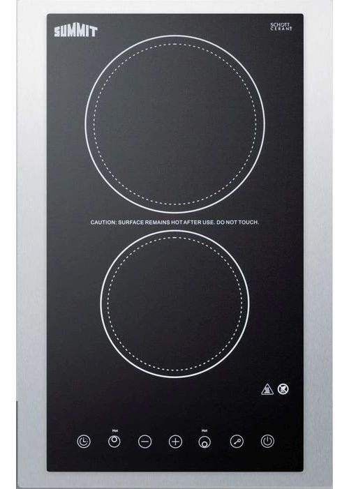 Summit® 15" Black Electric Cooktop-1