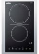 Summit® 15" Black Electric Cooktop-1