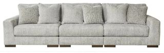 Signature Design by Ashley® Regent Park 3-Piece Pewter Sectional Sofa