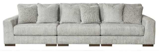 Signature Design by Ashley® Regent Park 3-Piece Pewter Sectional Sofa-0