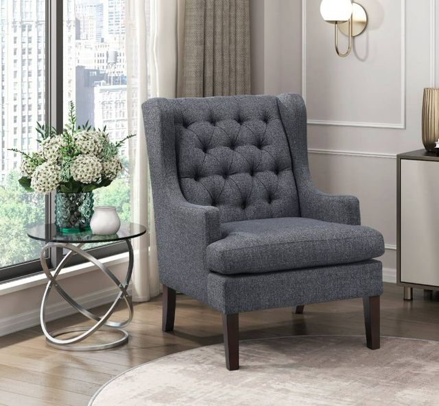 Homelegance® Quent Charcoal Accent Chair-1