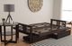 Kodiak Furniture Monterey Suede Peat/Espresso Full Storage Futon with Mattress-3