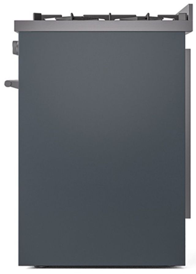 Ilve® Professional Plus II Series 30" Blue Gray Pro Style Dual Fuel Range-3