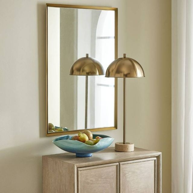 Uttermost® Heisler Brass Accent Mirror-1
