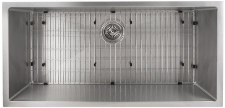 ZLINE Meribel 33" Stainless Steel Undermount Single Bowl Kitchen Sink with Bottom Grid-3