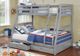 Titus Furniture Grey Twin/Full Bunk Bed with Storage-0
