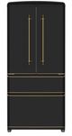 FORNO® Luigi 33 in. 18.0 Cu. Ft. Black Counter Depth French Door Refrigerator-0
