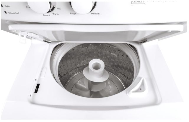 Crosley® 9.7 Cu. Ft. White Stack Laundry-1