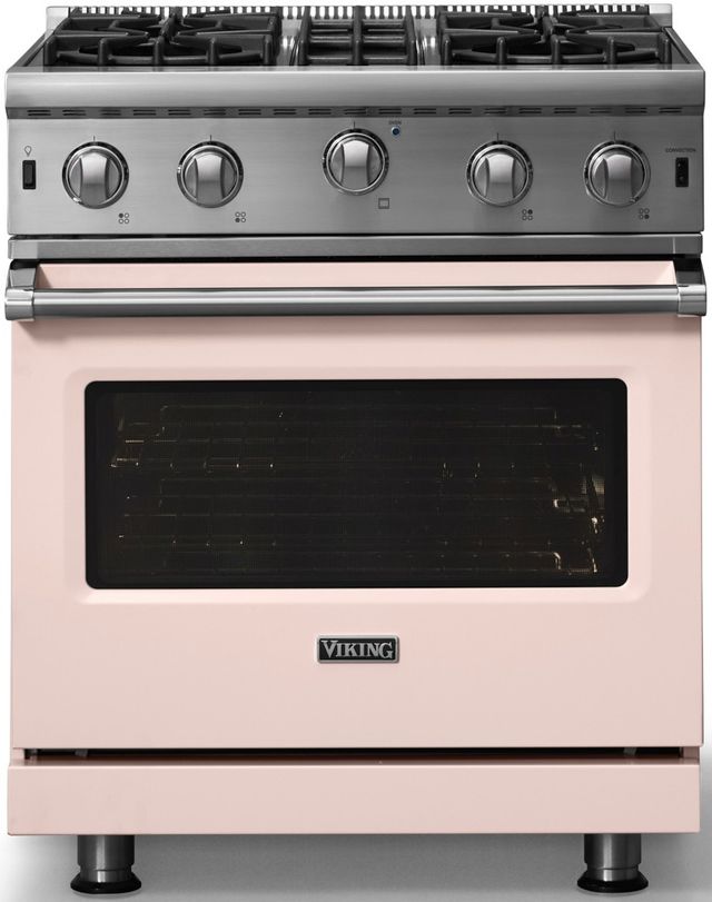 Viking® 5 Series 30" Blush Natural Pro Style Gas Range-3