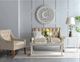 A & B Home Rustic White Round Carved 3D Wall Decor-1