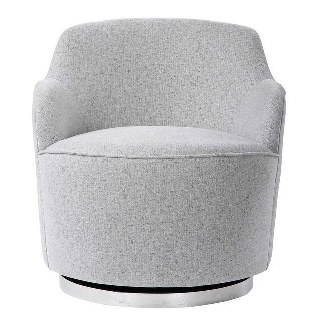 Uttermost® Hobart Stone Swivel Chair-3