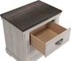 Crown Mark Leighton Gray/White Nightstand-2