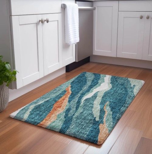 Dalyn™ Rug Company Lorenzo LN4 Teal 5'x8' Area Rug-2