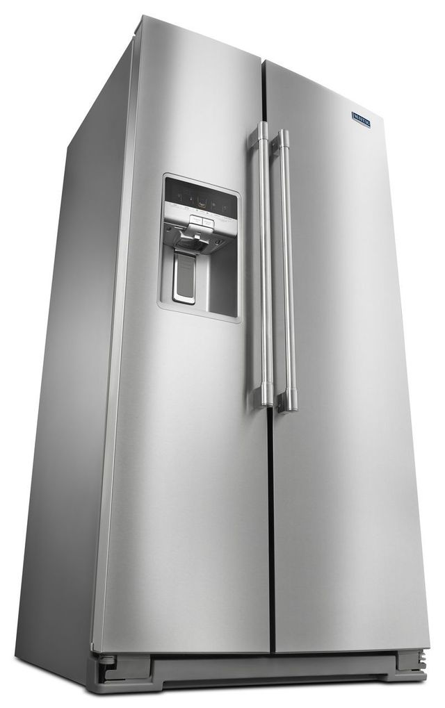 Maytag® 36 in. 20.6 Cu. Ft. Fingerprint Resistant Stainless Steel Counter Depth Side By Side Refrigerator-3