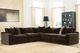 Benchcraft® Maxton Heights 5-Piece Bittersweet Curved Sectional-1